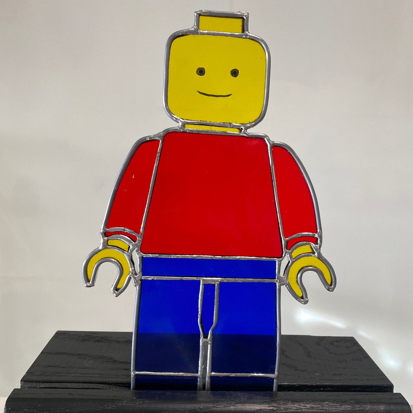Lego Bob Minifigure Inspired Stained Glass Art